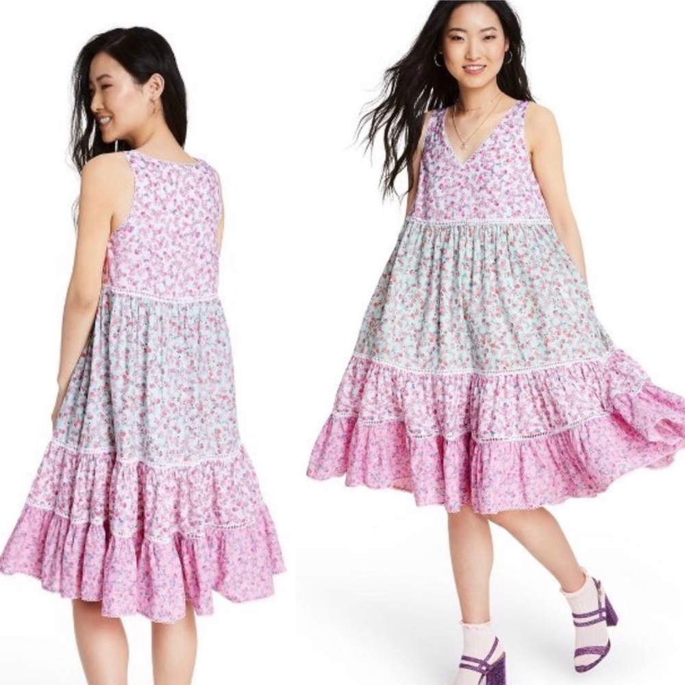 NWT-LoveShackFancy-Camille Babydoll Dress-Sz M